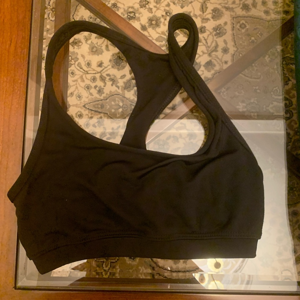 Black Crisscross Sports Bra for Intimates & Sleepwear